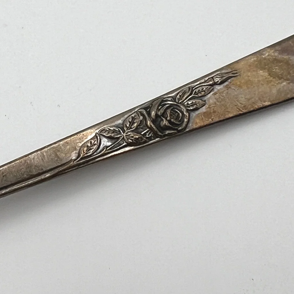 Reed and Barton Sugar Spoon Unisex 6in Silver Good Classic Rose Sterling Silver